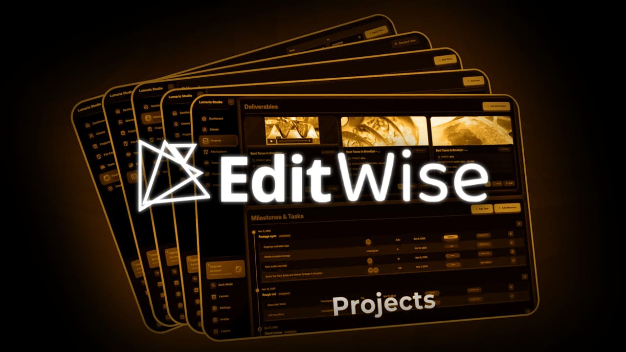 EditWise: Video Editing OS