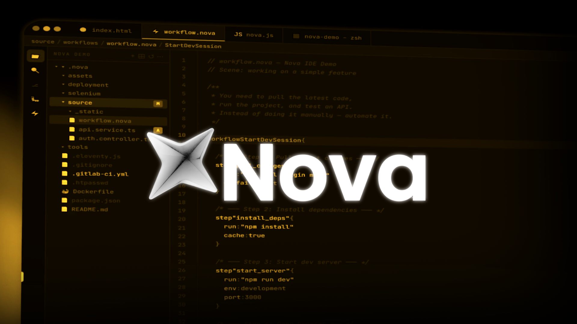 Nova — Nova: AI Code Editor